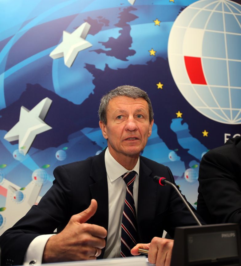 Krynica-Zdrój, 09.09.2015. Minister skarbu państwa Andrzej Czerwiński