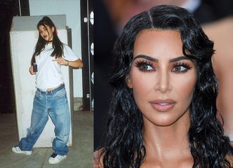 Kim Kardashian pochwaliła się zdjęciem z młodości: "Pager, choker, ciemne usta..." (FOTO)