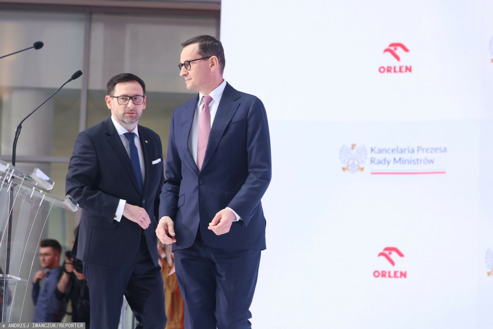 Daniel Obajtek i Mateusz Morawiecki