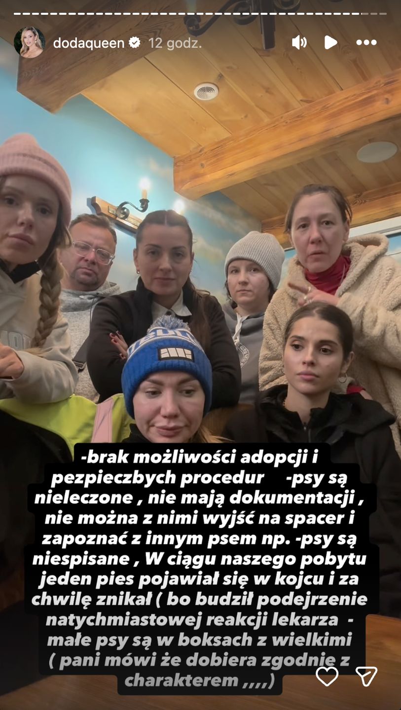 Doda ze swoją ekipą pomagającą w schroniskach