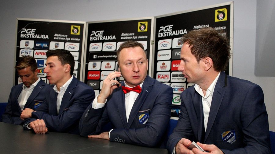 WP SportoweFakty / Michał Szmyd / Od lewej: Niels Kristian Iversen, Paweł Przedpełski, Jacek Frątczak, Rune Holta