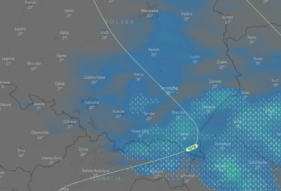 Pogoda na poniedziałek