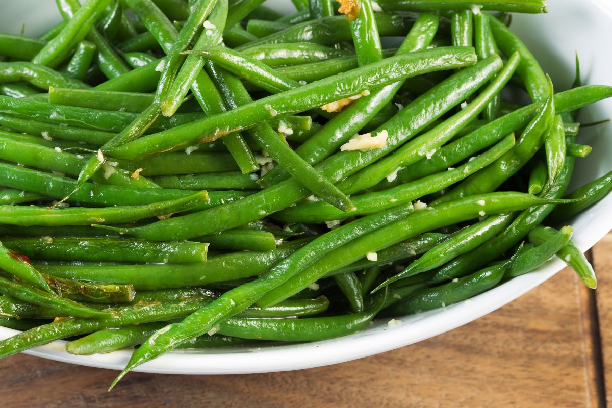 A bit of sugar and salt. That's all you need for the beans to turn out perfectly tasty.