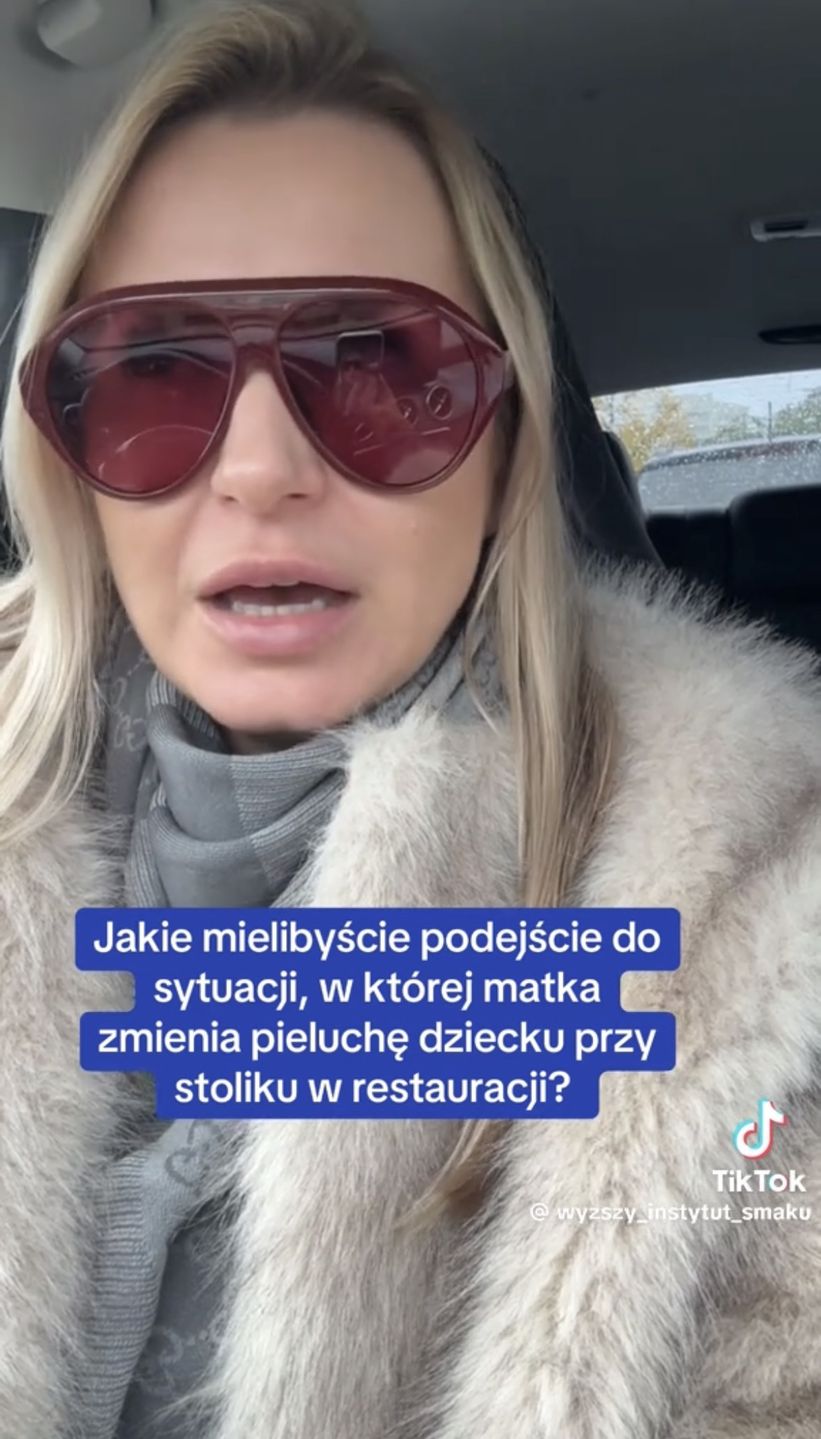 TikTokerka widziała w knajpie matkę przewijającą dziecko