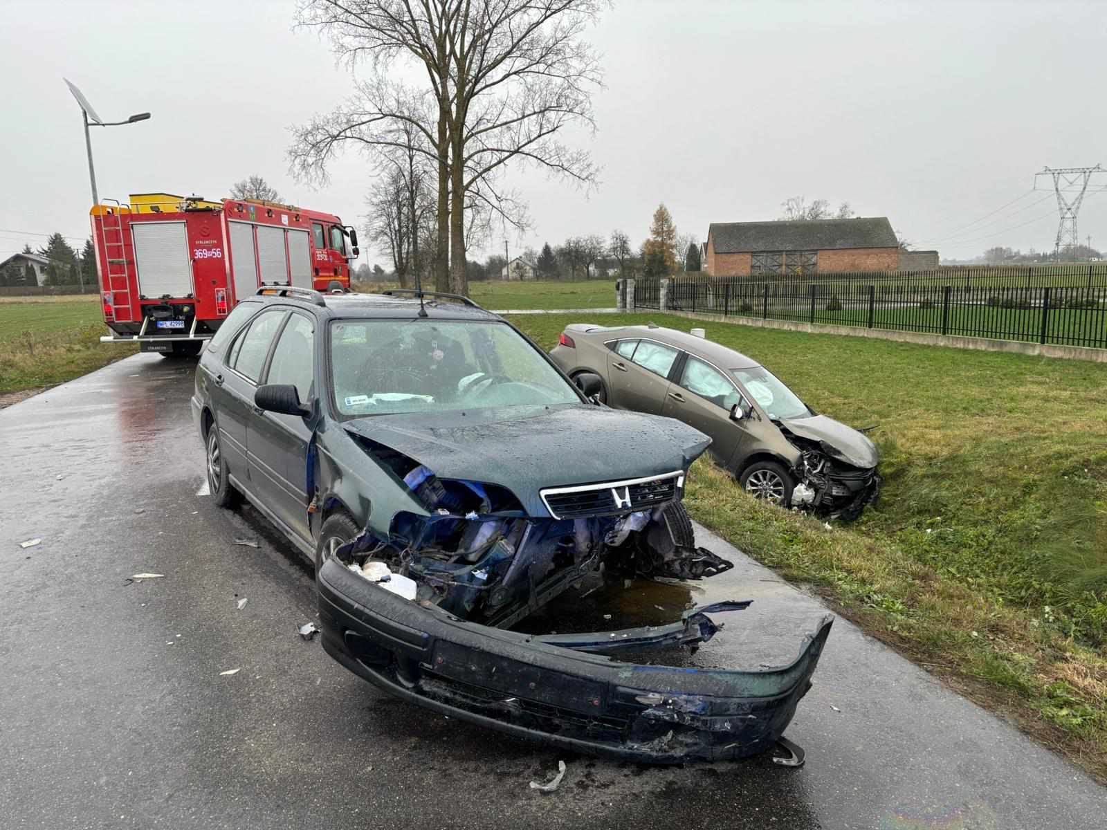 Zdarzenie drogowe w Radzanowie