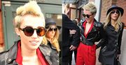 "Rockowa" Miley na Fashion Week w Nowym Jorku (BEZ STANIKA)