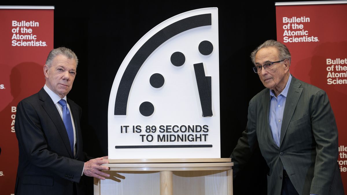 Konferencja prasowa dotycząca Zegara Zagłady