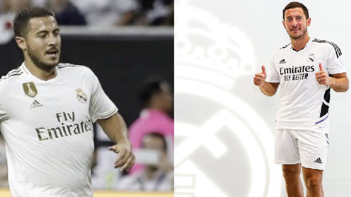 Eden Hazard tym razem powrócił do klubu bez nadwagi