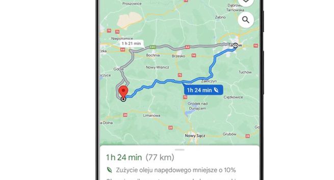 Nowa funkcja w Mapach Google: wyznaczanie tras przyjaznych dla środowiska