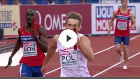 ME w Amsterdamie: Polacy najlepsi w półfinale sztafety 4x100