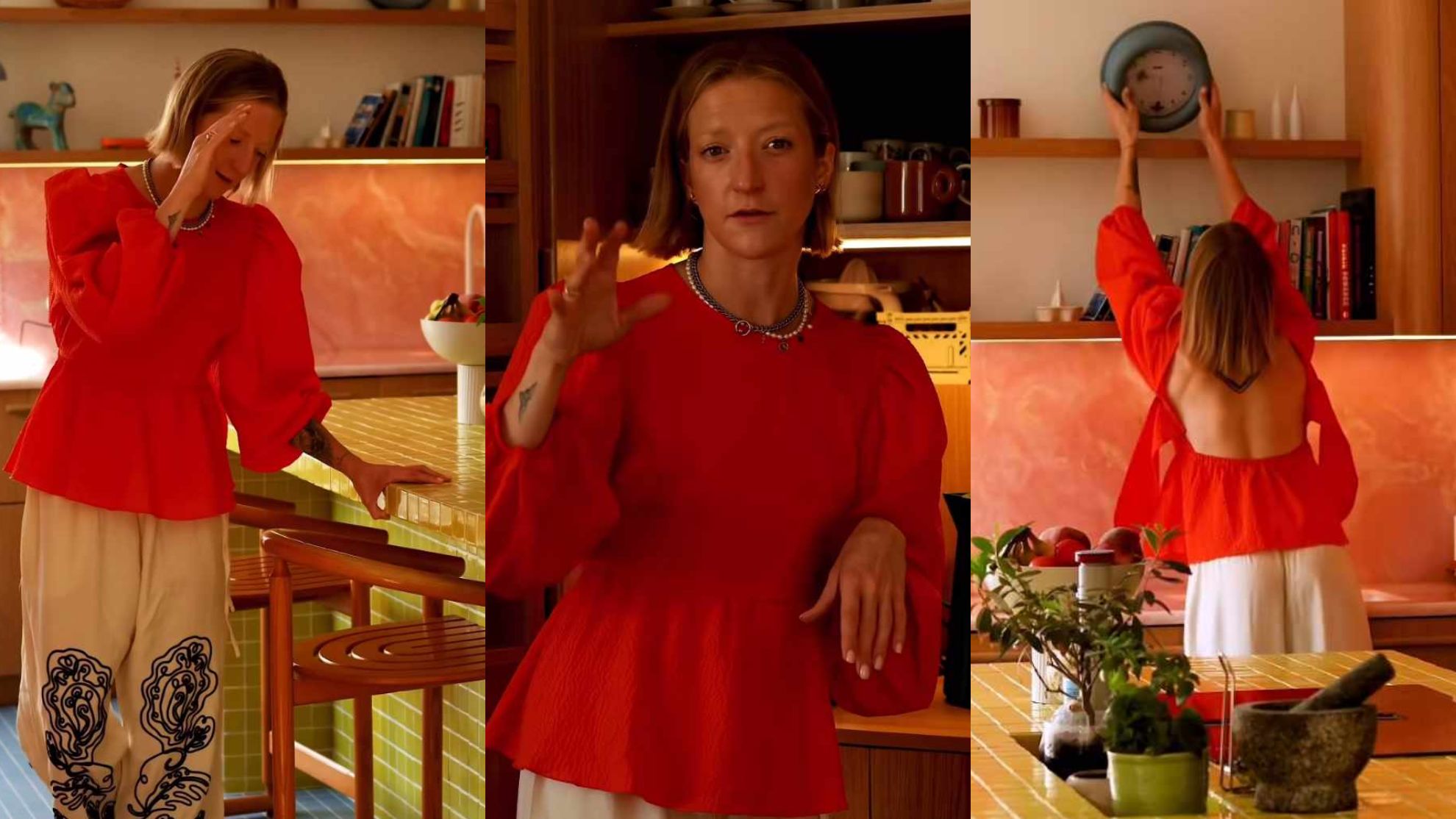 Lara Gessler oprowadziła obserwujących po kuchni