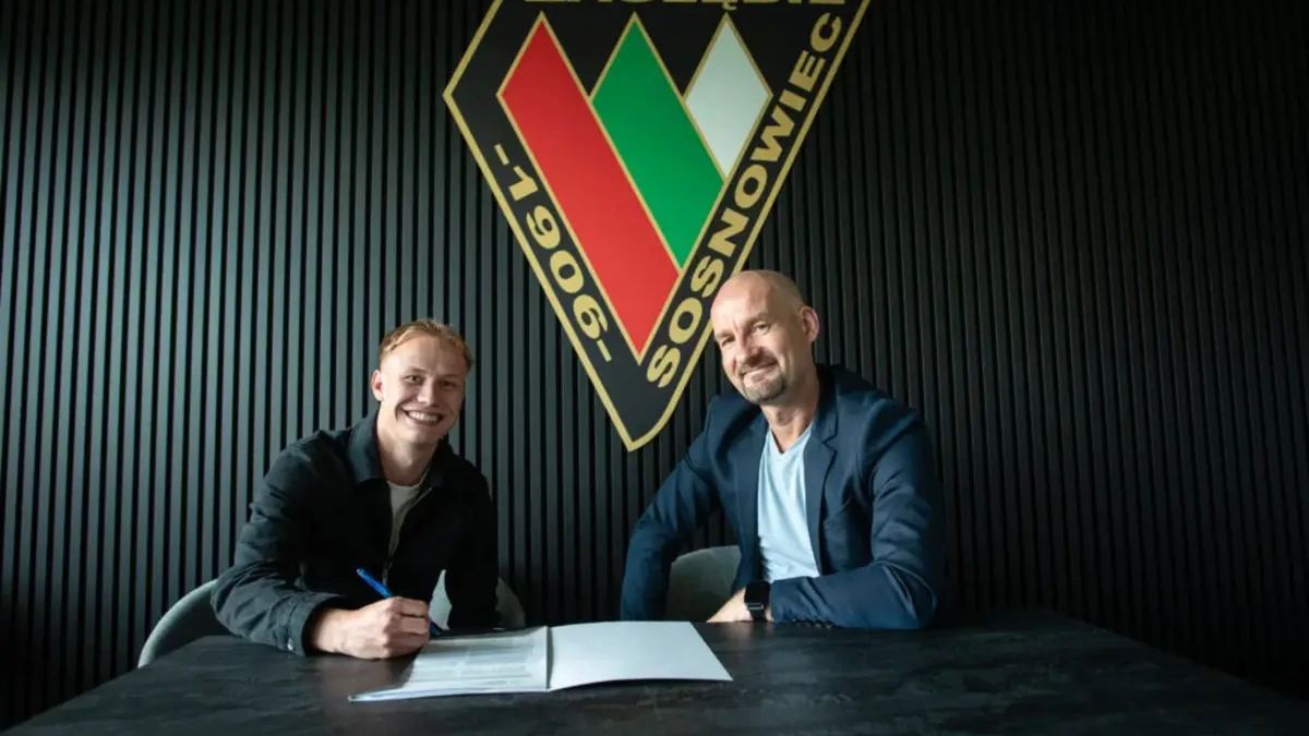 Materiały prasowe / Zagłębie Sosnowiec / Linus Ronnberg podpisał kontrakt z Zagłębiem Sosnowiec