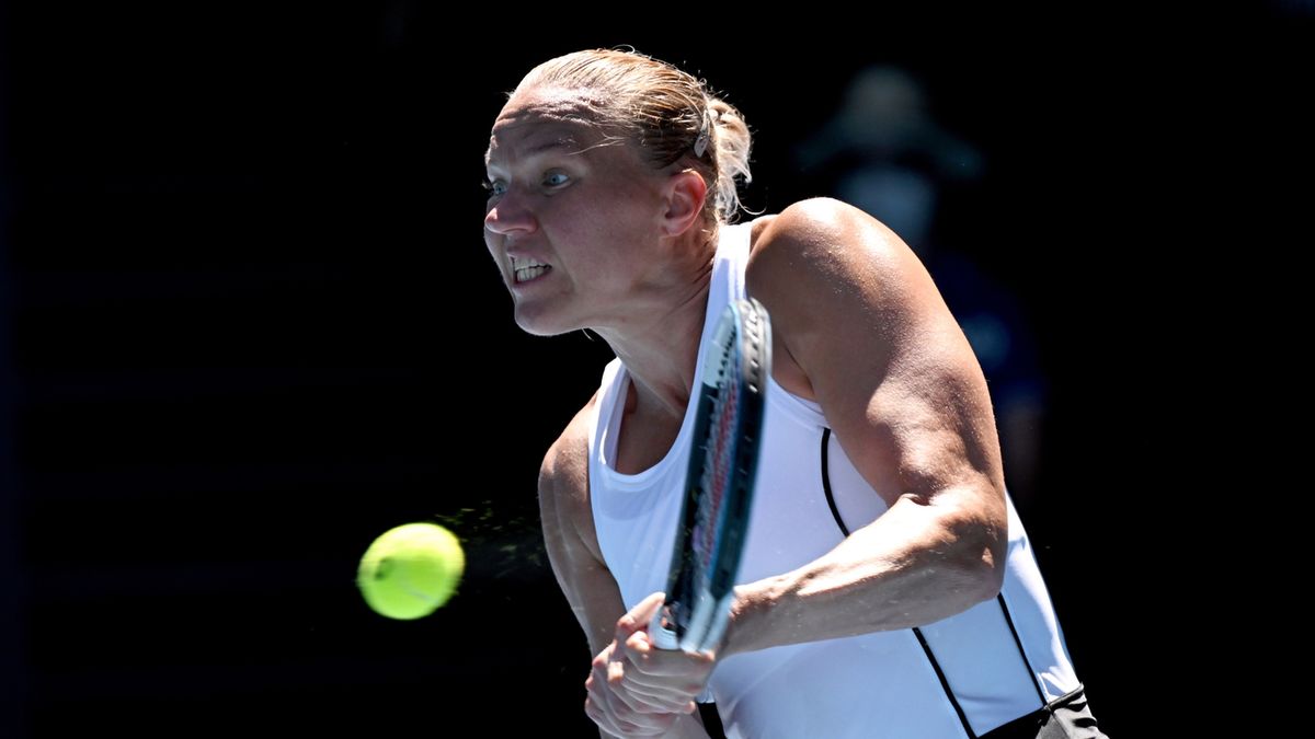 PAP/EPA / DEAN LEWINS / Na zdjęciu: Kaia Kanepi