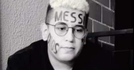 Tatuaż "Messi" na czole. Influencer wyjaśnia, dlaczego żałuje