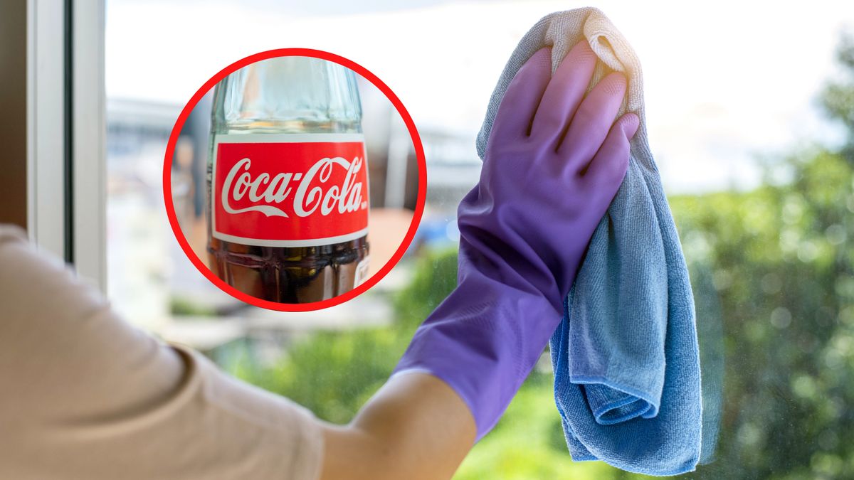 Namocz ściereczkę w coli i przetrzyj nią okna 