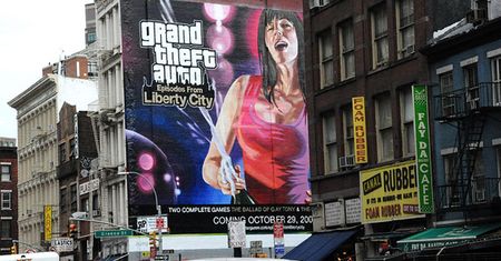 Grand Theft Auto: Episodes from Liberty City ma ogromne reklamy