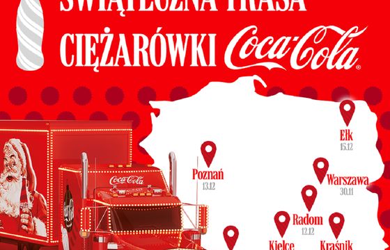 Ciężarówki Coca-Coli wyruszają w Polskę. Odwiedzą 7 miast