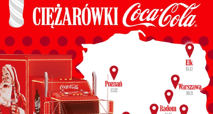 Ciężarówki Coca-Coli wyruszają w Polskę. Odwiedzą 7 miast