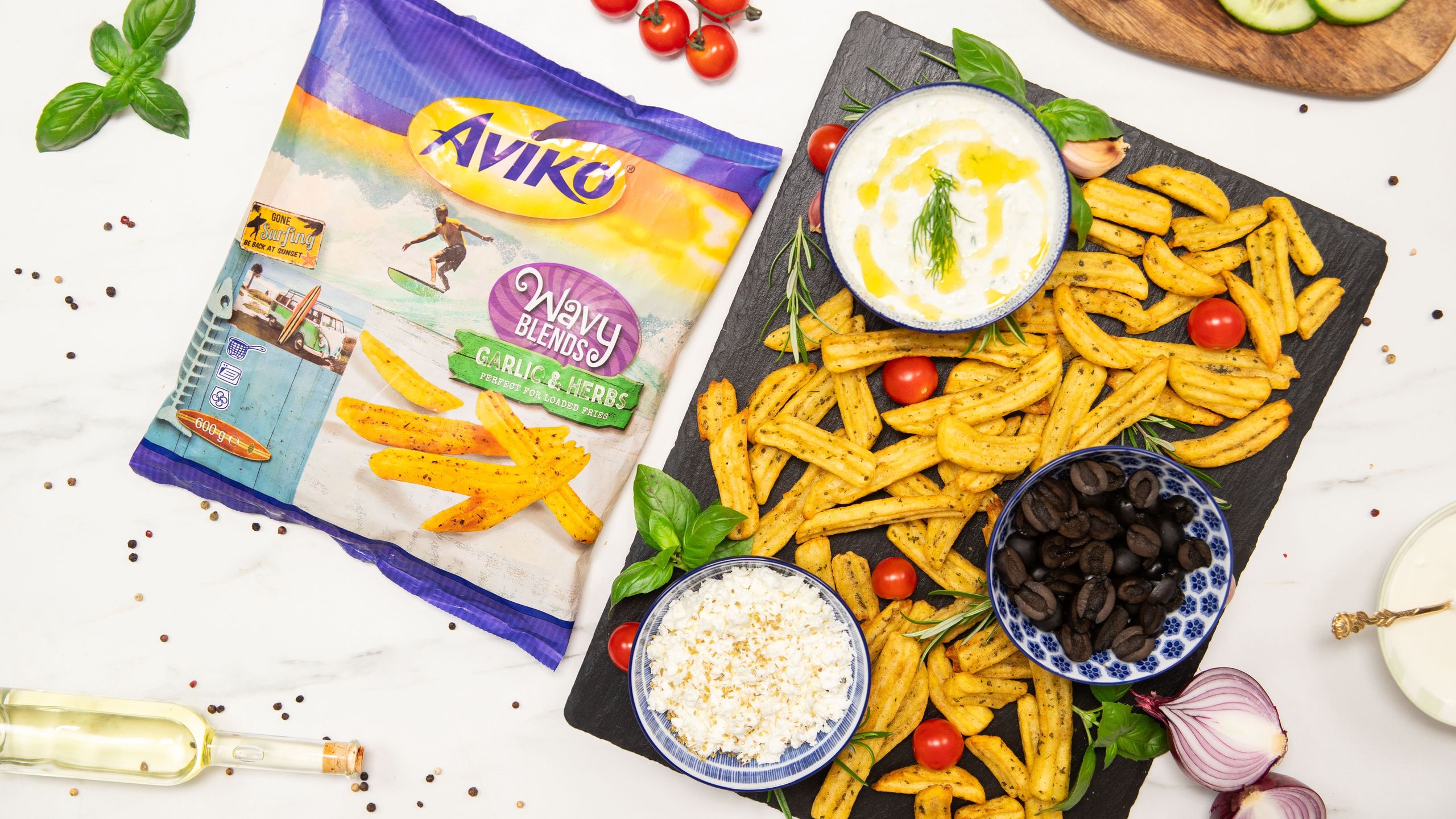 Frytki w greckim stylu