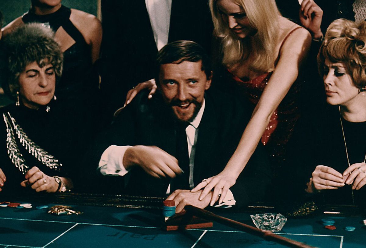 Krzysztof Chamiec na planie "Czekam w Monte Carlo", 1969 r.