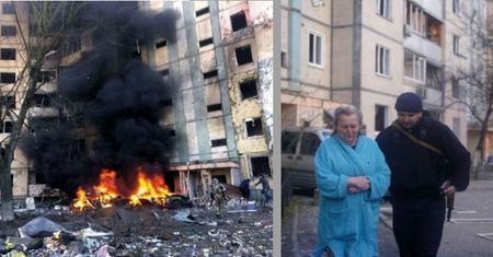 Wojna w Ukrainie. Kliczko: ranni po ostrzale wieżowca w Kijowie