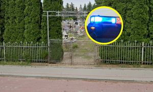 Pożar na cmentarzu. Obok stało BMW. Oszacowali straty