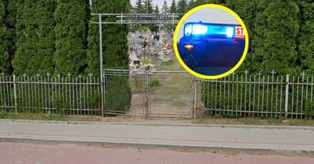 Pożar na cmentarzu. Obok stało BMW. Oszacowali straty