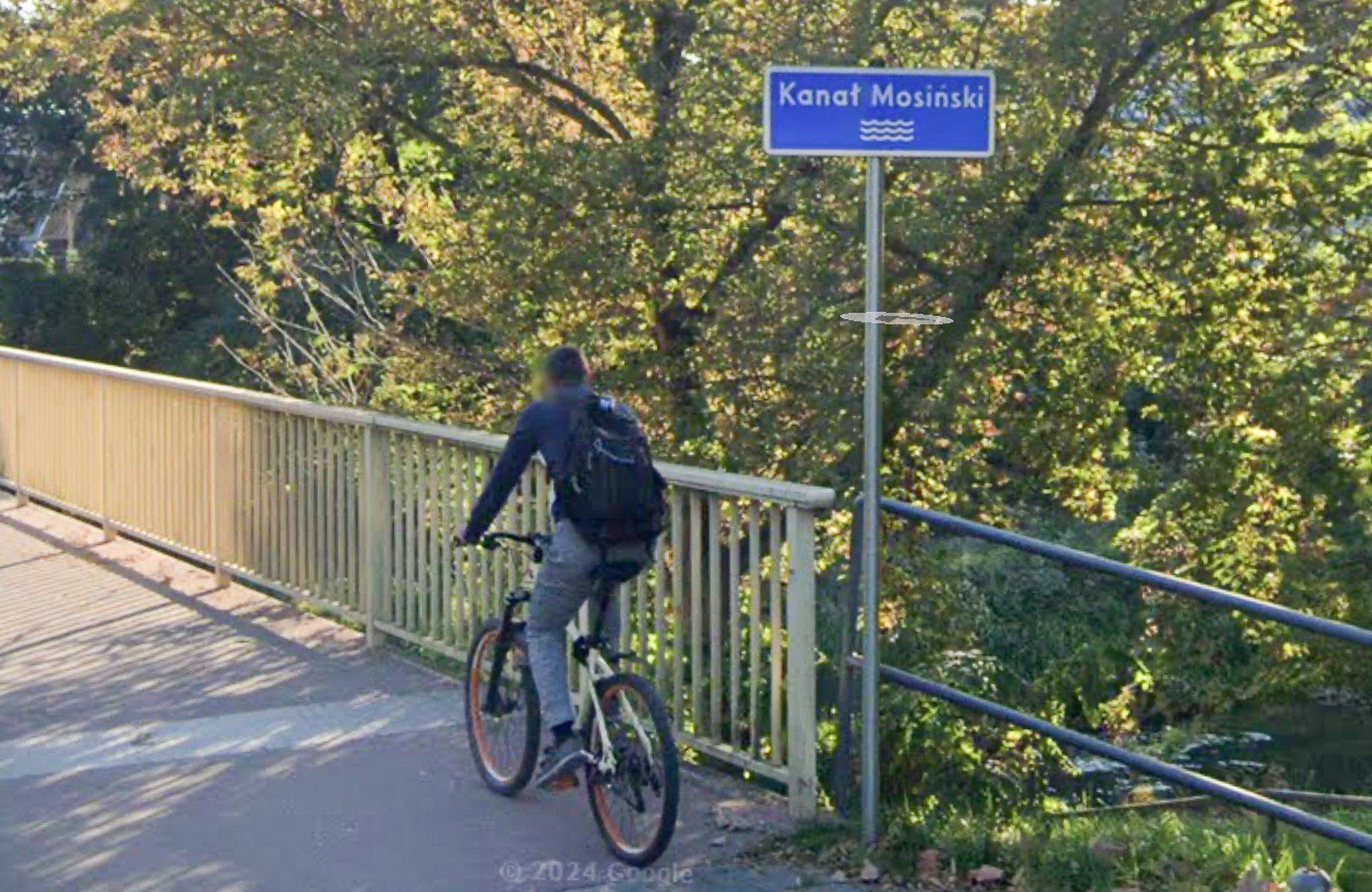 Mosina na zdjęciach w Google Street View.