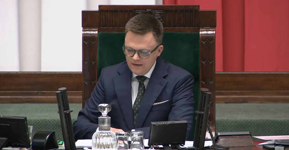 Szymon Hołownia podczas 9. posiedzenia Sejmu