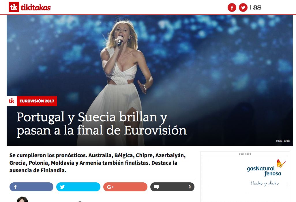 Hiszpański dziennik o Polsce na Eurowizji 2017