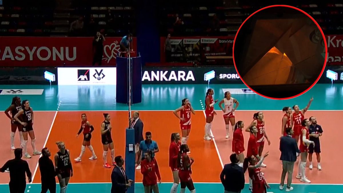 Twitter / TRT Spor Yildiz / Podczas meczu Pucharu Turcji wybuchł pożar