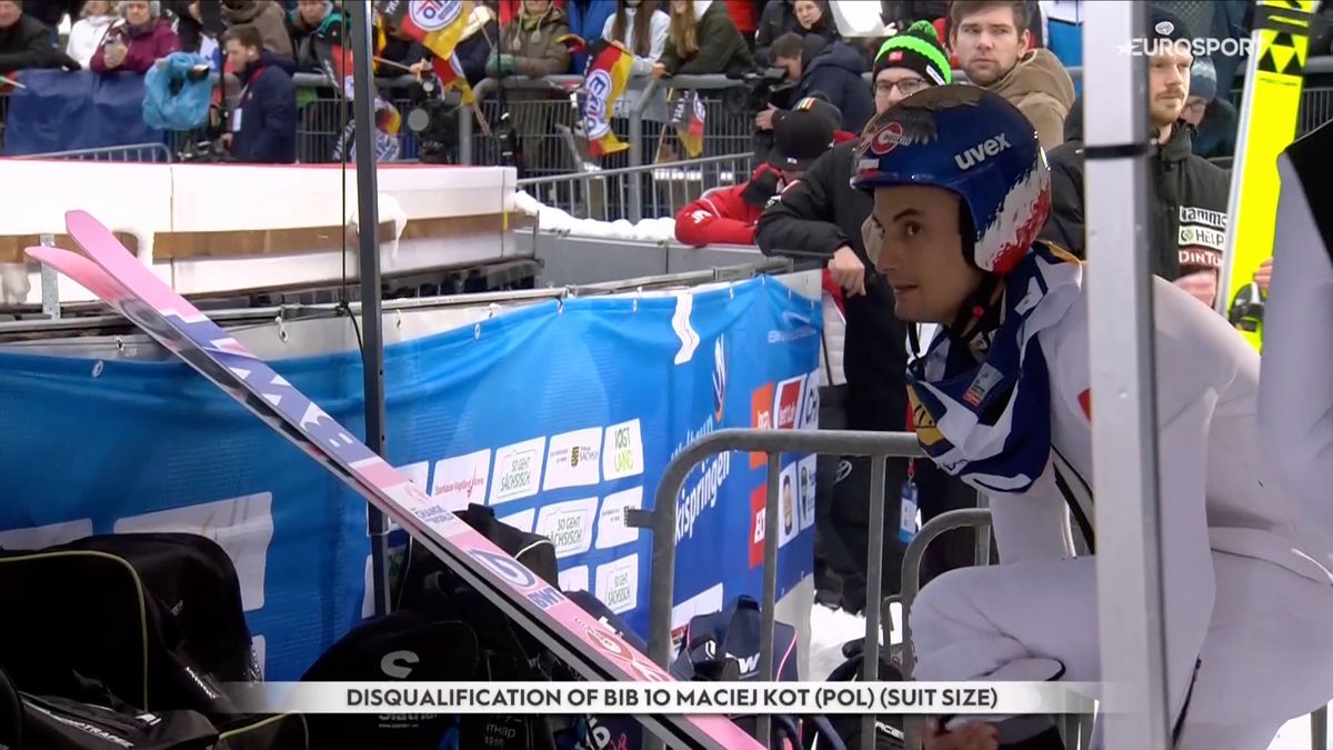 Twitter / Eurosport / Na zdjęciu: reakcja Macieja Kota na dyskwalifikację