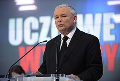 Kaczyński przeprosił PSL - na planszy, przez 14 sekund