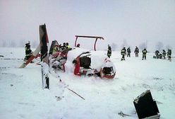 Olesno: śmigłowiec rozbił się przy awaryjnym lądowaniu