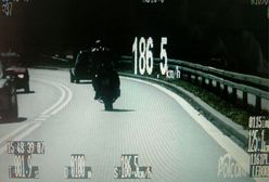 Uciekał przed policją 190 km/h - dostał 64 pkt. karne