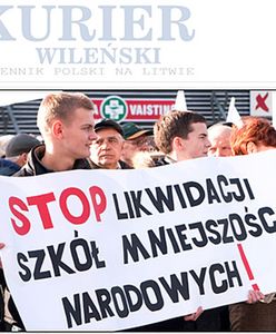 "Stop likwidacji polskich szkół na Litwie!"