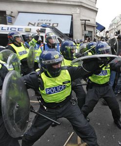 Starcia z policją na ulicach Londynu