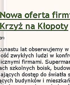 Ponury żart? "Poszukiwani obrońcy krzyża"