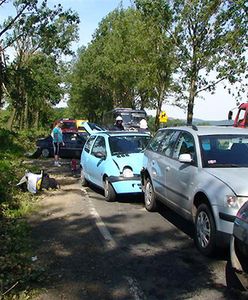 Karambol na Dolnym Śląsku - zderzyło się 12 aut