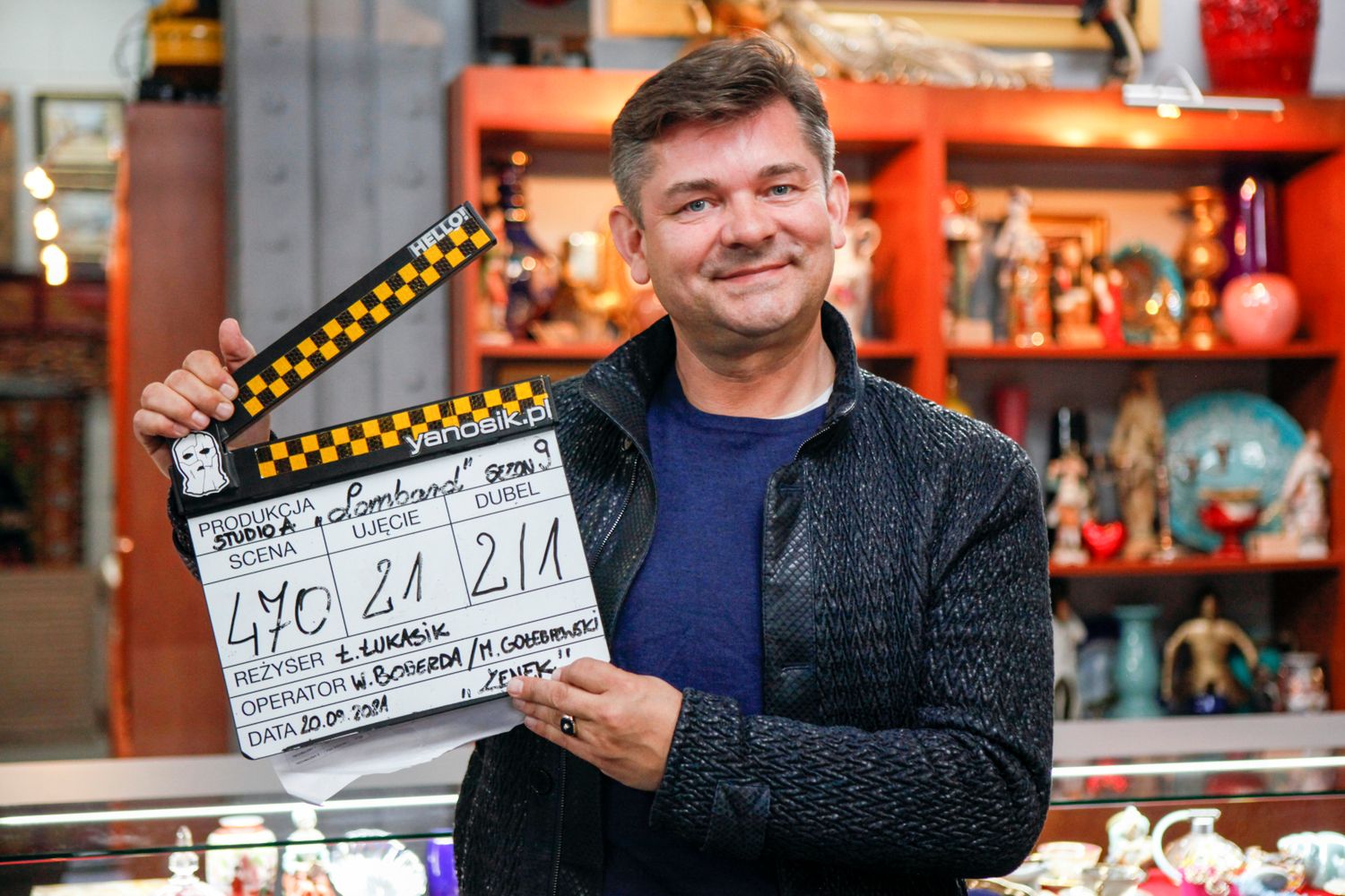 Zenek Martyniuk na planie „Lombard. Życie pod zastaw"