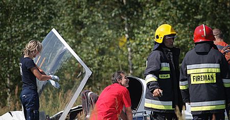 Katastrofa awionetki w Łodzi - pilot nie żyje