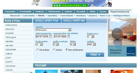 Promocja hoteli najskuteczniejsza w internecie