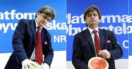Kogo symbolizuje arbuz na konferencji Palikota?