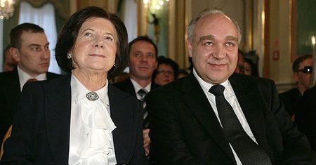Maria Kaczyńska i prof. Zbigniew Religa odznaczeni