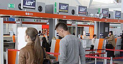 Awaria na Okęciu - część samolotów ląduje w Łodzi
