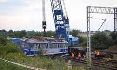 Maszynista usłyszał zarzut spowodowania katastrofy