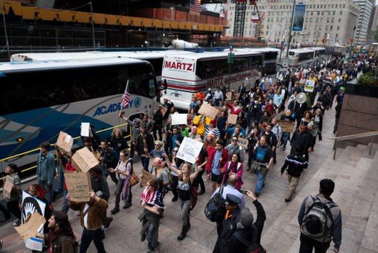Na Manhattanie protestują przeciw "polskim obozom"