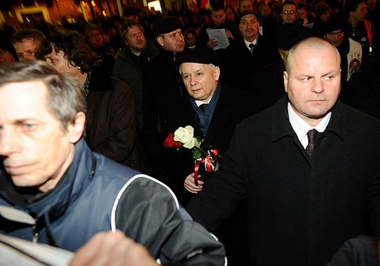 Jarosław Kaczyński przed Pałacem Prezydenckim: dziękuję!