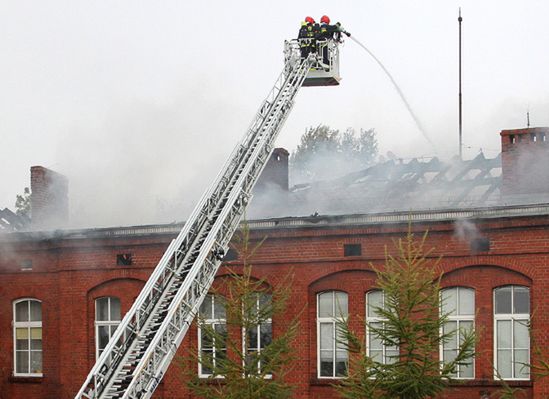 Pożar gimnazjum w Sianowie - ewakuowano 325 osób
