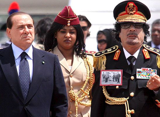 "Tak przemija chwała świata" - Berlusconi o Kadafim